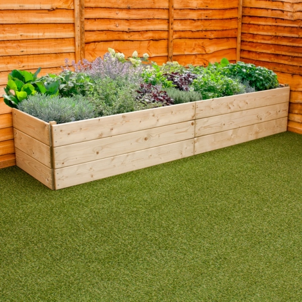 Long Wooden Raised Bed 2.4m